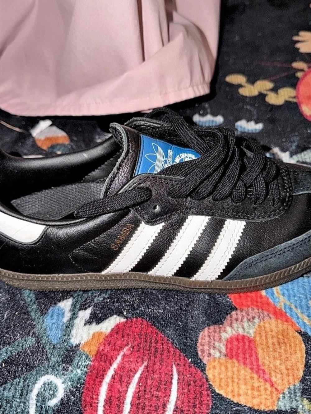 adidas Samba Sneakers in Black & White
